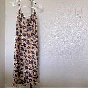 Cheetah slip dress